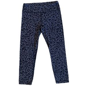 Athleta Girls Chitchat Tight, leopard print - size XL/14